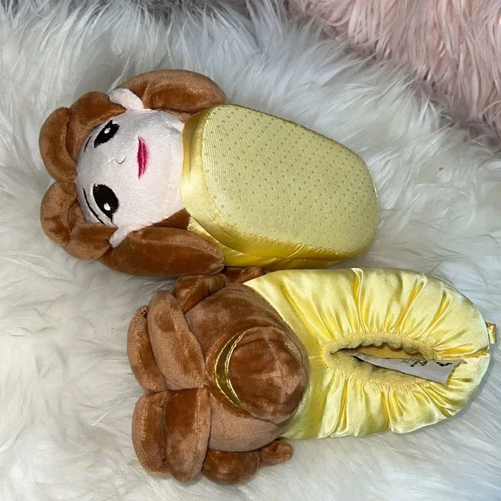 ‎Disney store Belle Beauty and the Beast slippers size 5/6 Dress up princess